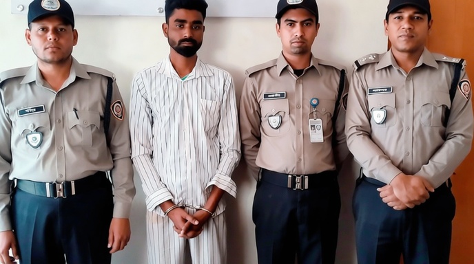 ঠাকুরগাঁওয়ে উদ্ধারকৃত মাদকদ্রব্য ও আটক ব্যক্তি