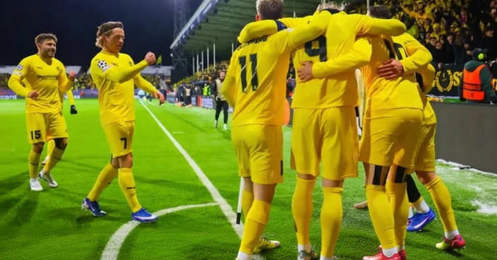 ইন্টার মিলানকে হারানোর পর বোডো/গ্লিমট খেলোয়াড়দের উল্লাস