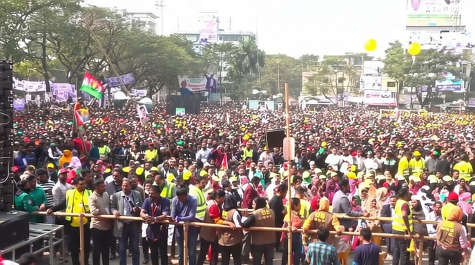 সিলেটে জনসমুদ্রের মধ্য দিয়ে বিএনপির নির্বাচনী মহাযজ্ঞ শুরু করলেন তারেক রহমান