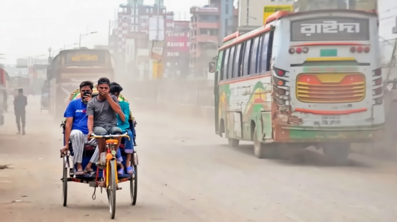 ঢাকার বাতাস ফের অস্বাস্থ্যকর, বায়ুদূষণে দিল্লির পরেই উদ্বেগ