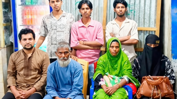 রেলস্টেশন থেকে উদ্ধার হয়ে তিন মাস পর পরিবারের কাছে ফিরলেন ধলাই মিয়া