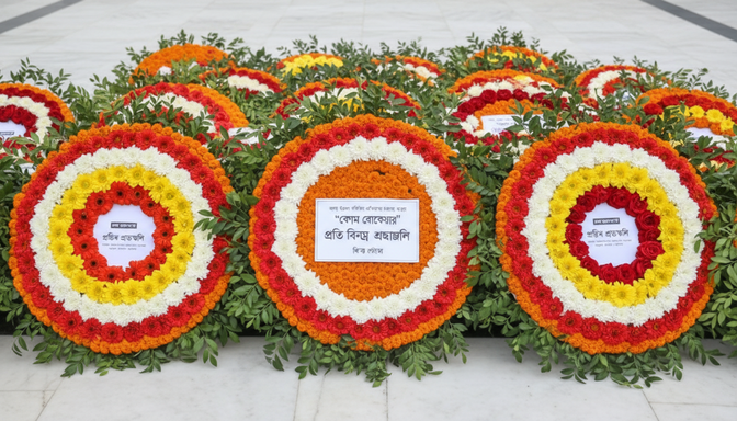 নেত্রকোনায় বেগম রোকেয়ার কফিনে শ্রদ্ধা নিবেদন করছেন সর্বস্তরের মানুষ