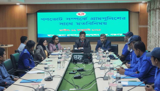 পঞ্চগড় গণভোট বৈঠক গ্রামপুলিশ