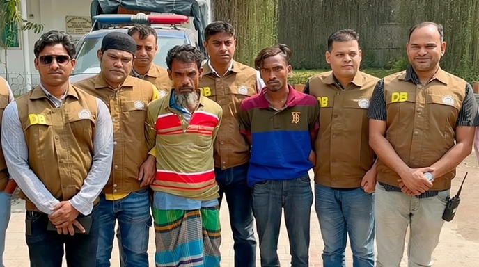 নরসিংদীতে পুলিশ সুপার কার্যালয়ে আমিনা হত্যা মামলার প্রেস ব্রিফিং