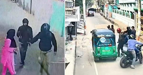 সিলেটে ছিনতাইকারীদের তৎপরতা ও সিসিটিভি ফুটেজ