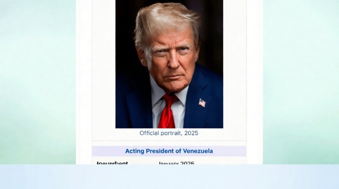 ডোনাল্ড ট্রাম্প ভেনেজুয়েলা ভারপ্রাপ্ত প্রেসিডেন্ট