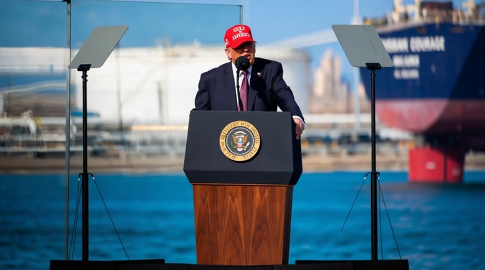 টেক্সাসে বক্তব্য রাখছেন মার্কিন প্রেসিডেন্ট ডোনাল্ড ট্রাম্প