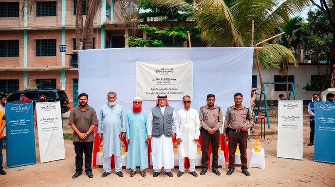 বাংলাদেশে ইউএই এইড-এর খাদ্যসামগ্রী বিতরণ কার্যক্রম