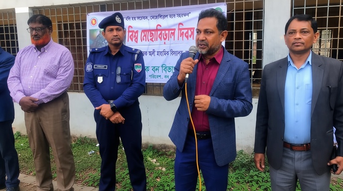 ঝিনাইদহে বিশ্ব মেছো বিড়াল দিবসের শোভাযাত্রা